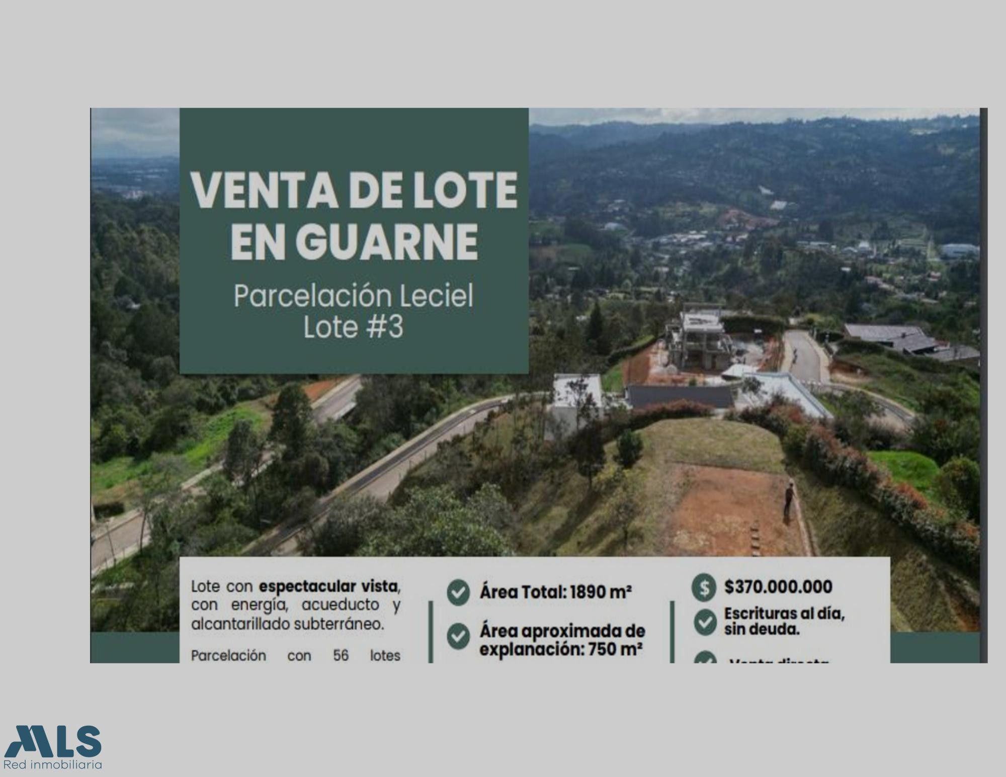 hermoso lote en guarne guarne - rural