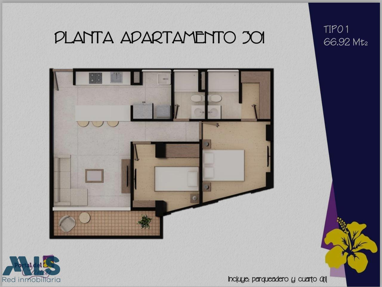 Venta de apartamento en el Caney-San Antonio de Pereira rionegro - san antonio de pereira