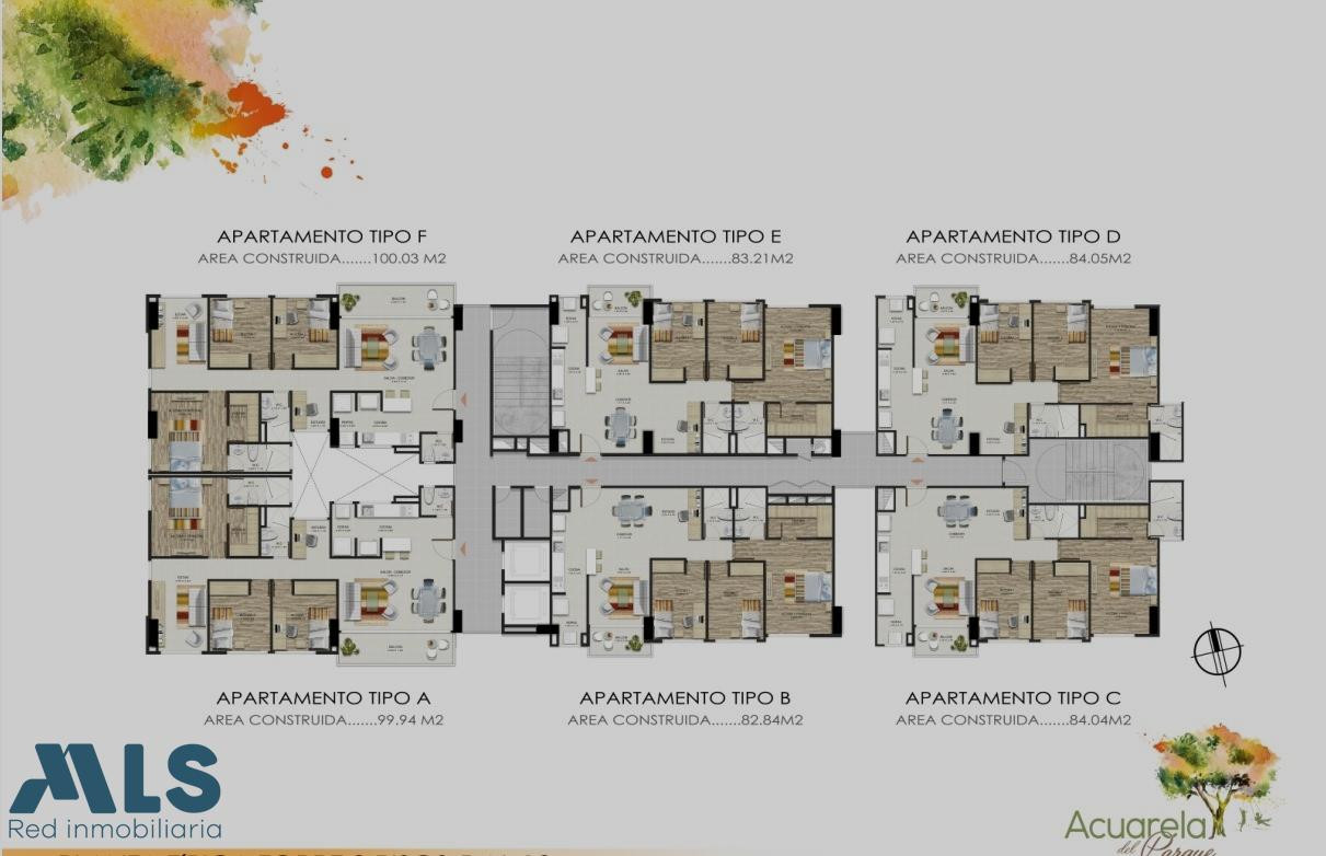 SE VENDE APARTAMENTO EN ACUARELA DEL PARQUE medellin - calasanz