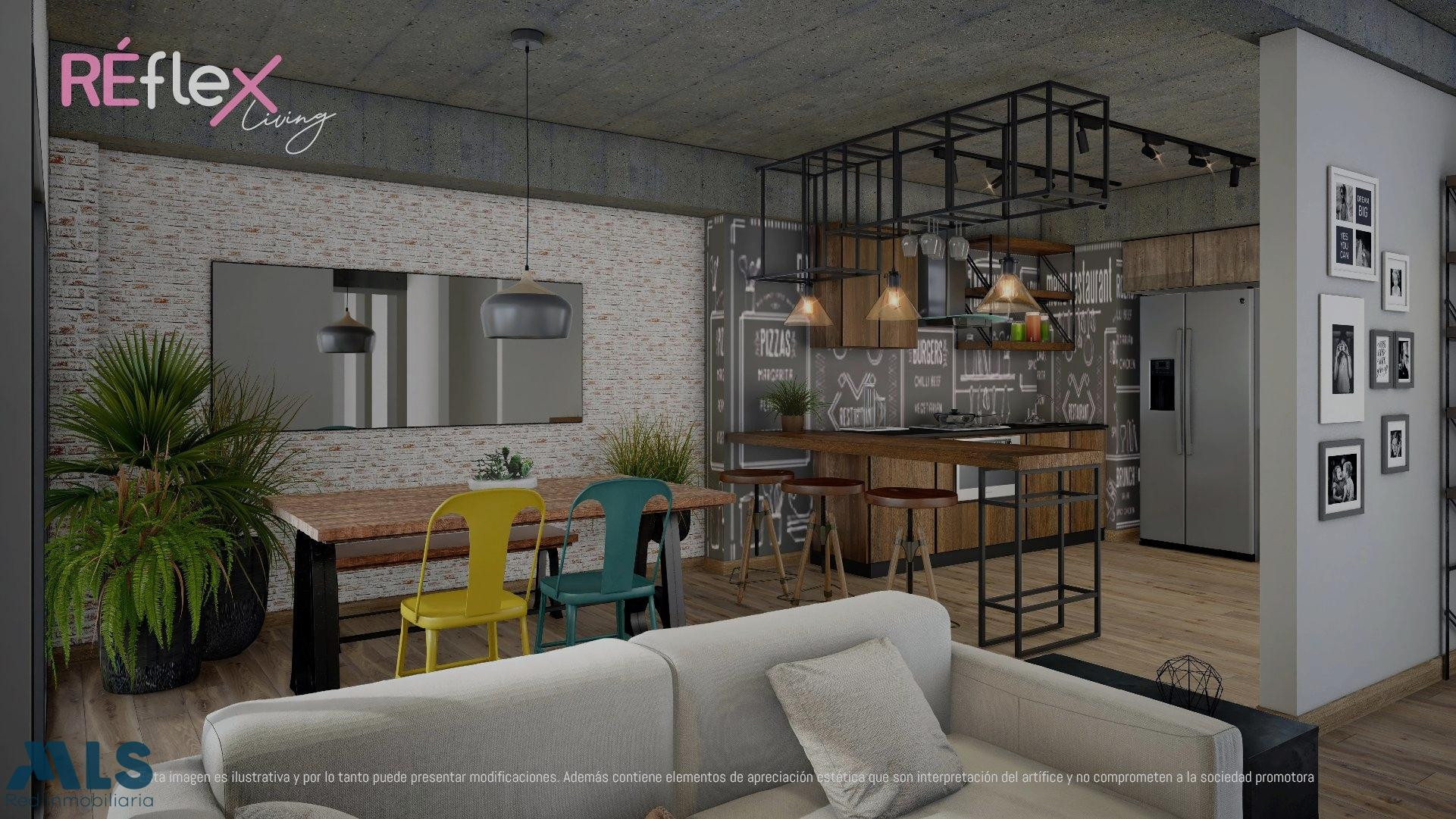 Apartamento con espacios flexibles. sabaneta - el trapiche