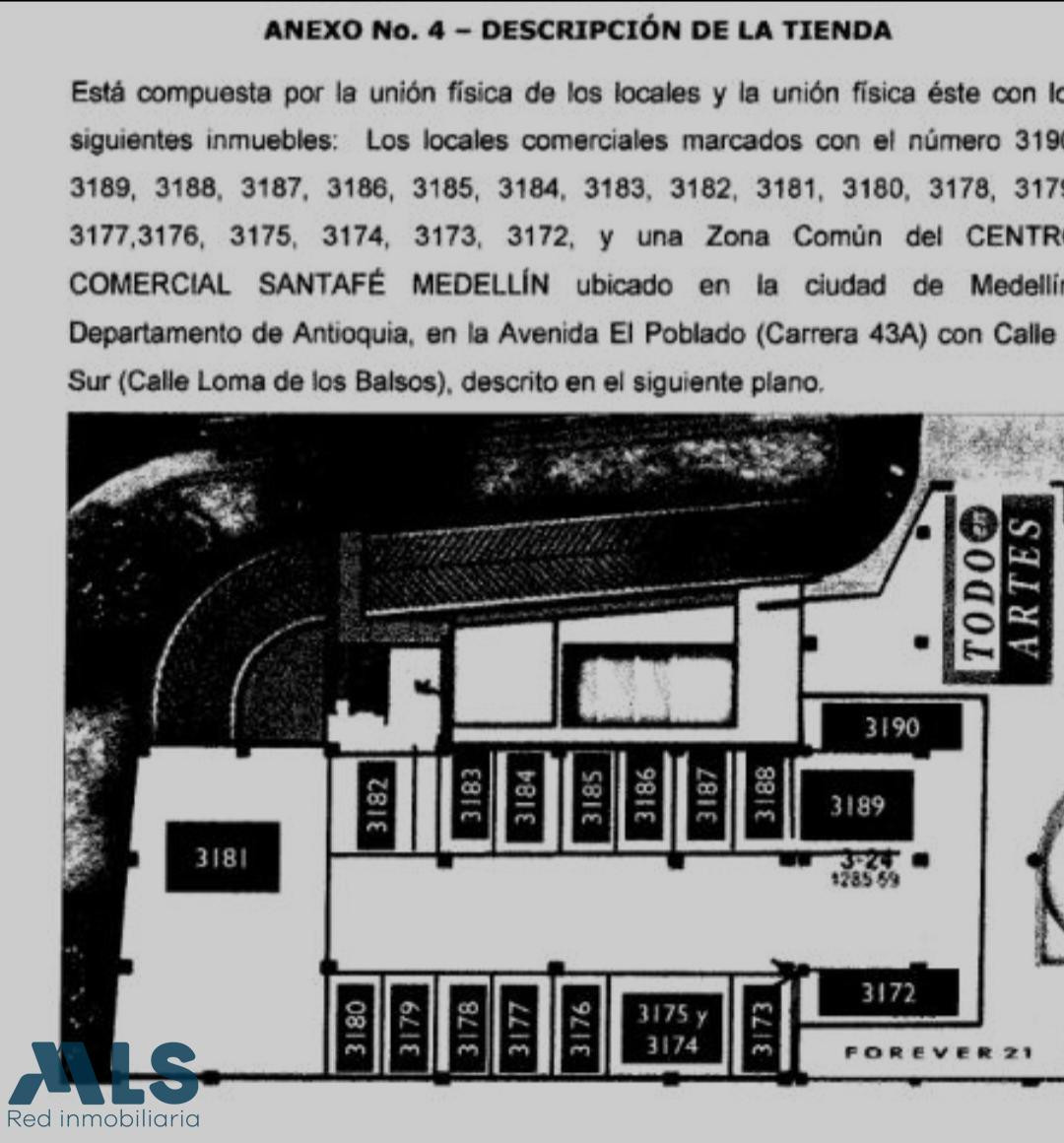 Local comercial en centro comercial santa fe medellin - alejandria
