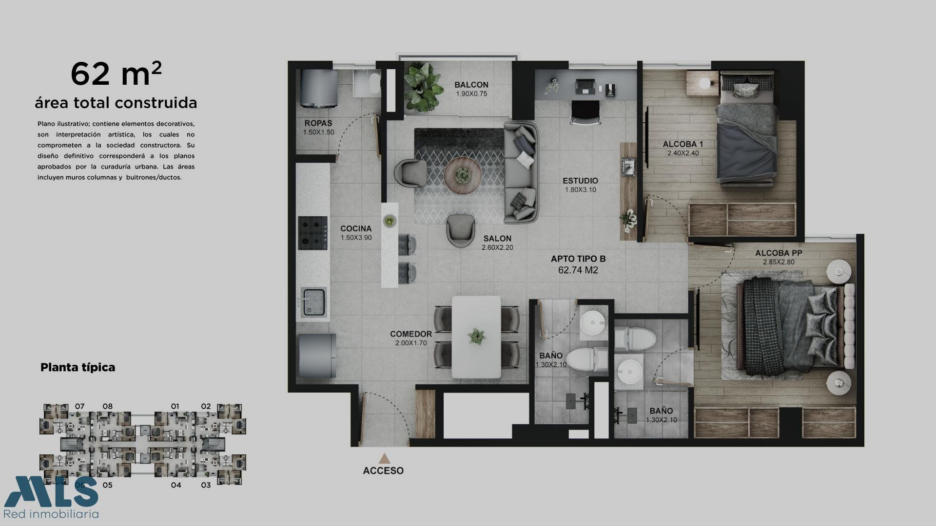 Cesión de de derechos apartamento full acabados. itagui - ditaires