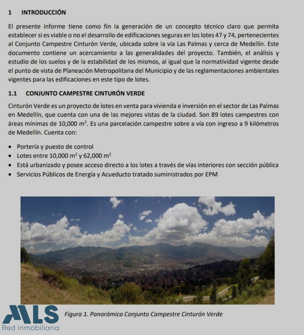 LOTE,PALMAS,PORTERIA,PARCELACION,PORTERIA medellin - altos del poblado