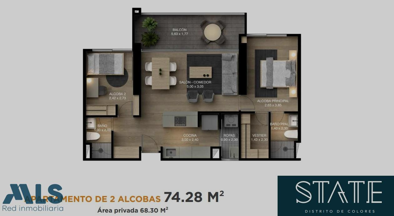 Venta de apartamento para estrenar en el sector de Los Colores medellin - los colores