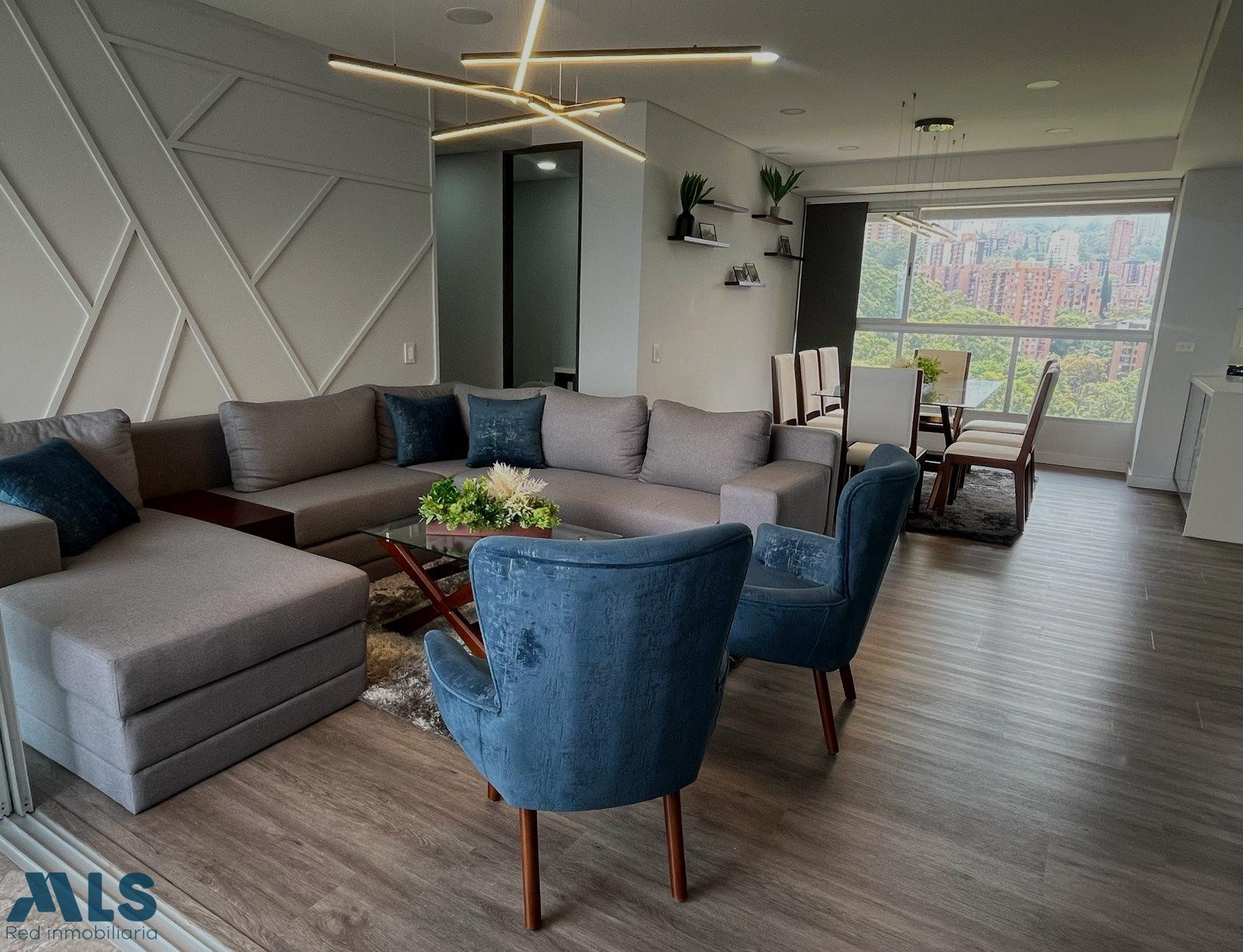 apartamento en parte baja poblado medellin - santa maria de los angeles
