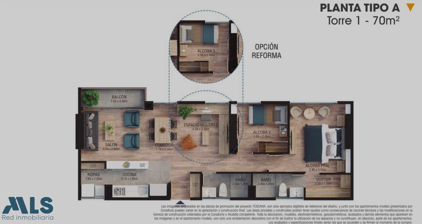 Hermoso apartamento para sesión de derechos sabaneta - loma de san jose