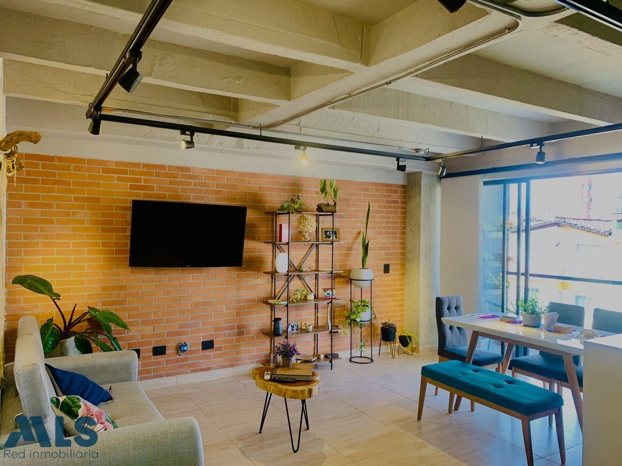 Apartamento con concepto industrial, edificio moderno. medellin - nogal