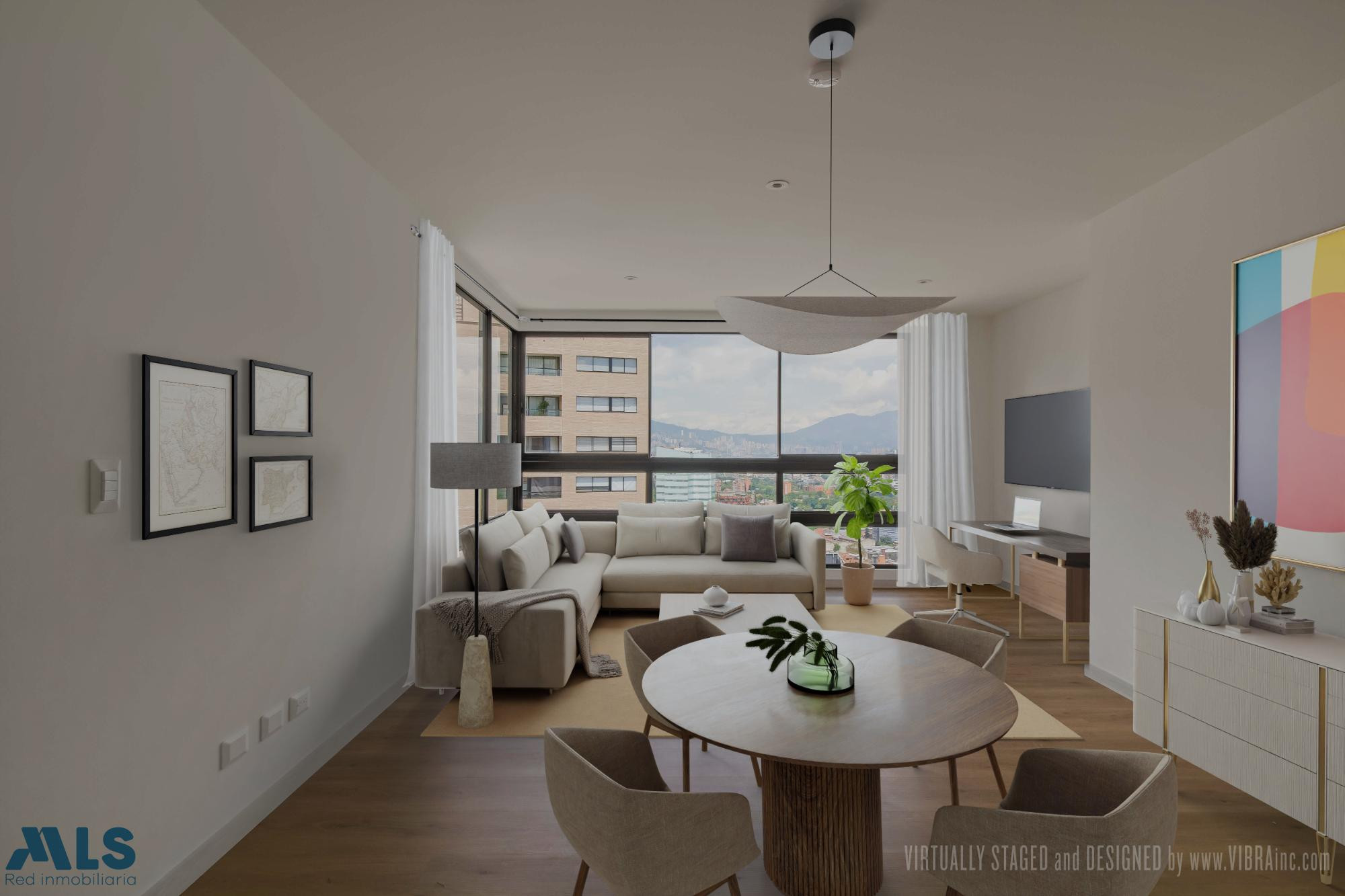 Vista abierta en un condominio con zonas comunes inigualables medellin - castropol