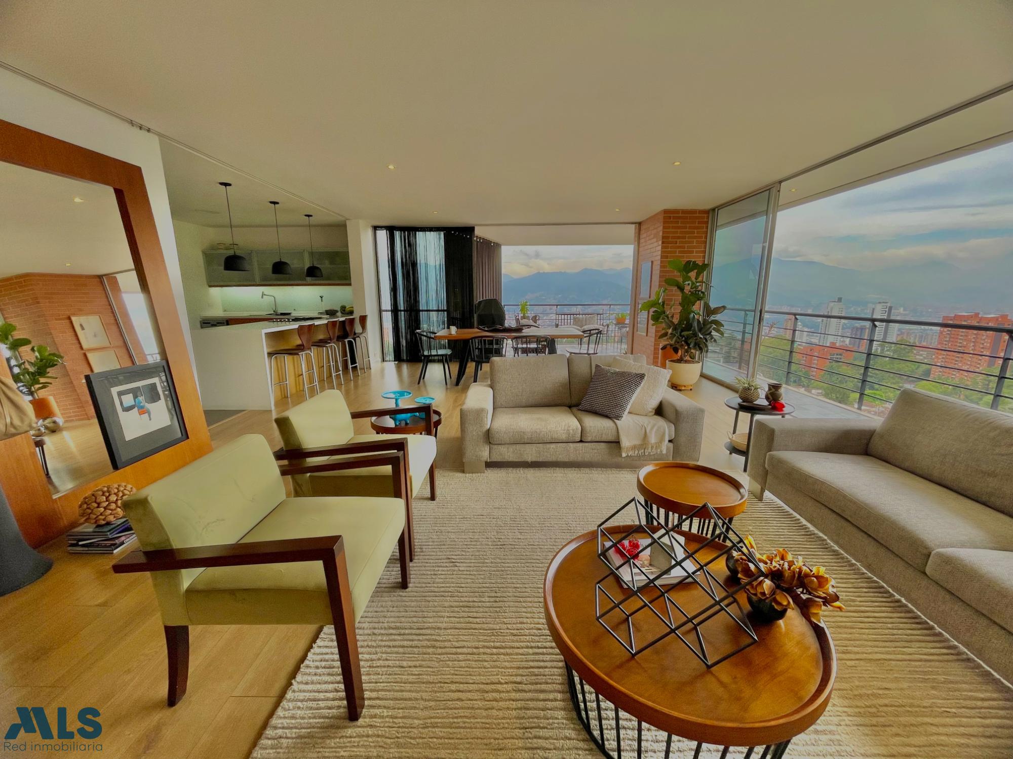 Apartamento moderno con gran zona social y vista a la ciudad que impacta medellin - san lucas