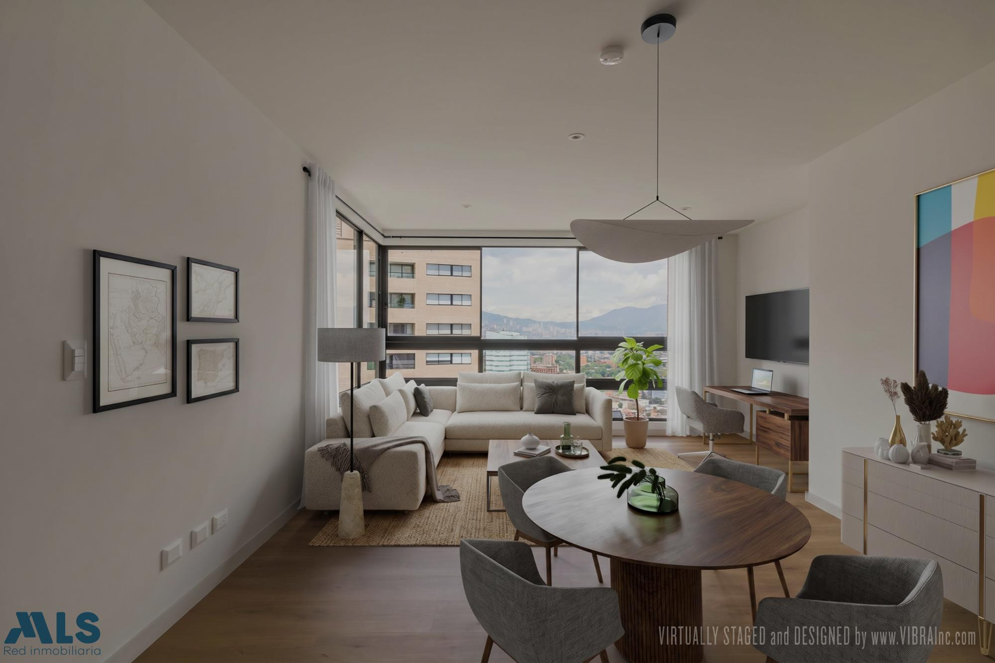 Vista abierta en un condominio con zonas comunes inigualables medellin - castropol